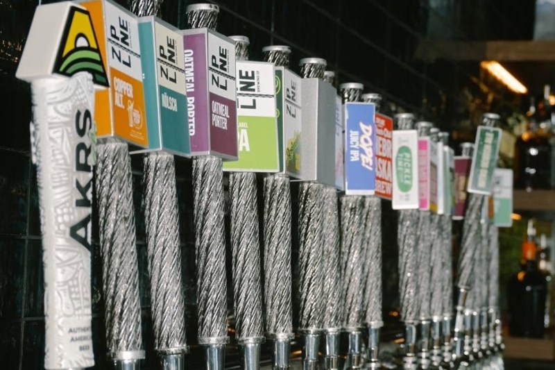 Beer taps at Zipline Tap & Grill - 575 Fallbrook Blvd Suite 109, Lincoln, NE, United States, 68521 (Photo: Zipline Brewing Co.)