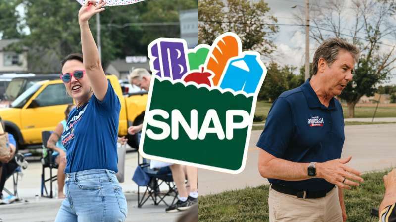 Federal cuts to the Supplemental Nutrition Assistance Program (SNAP) in 2025 may be a key issue for NE-02 candidates for Brinker Harding (right) and Denise Powell (left) this midterm election. | Photos: Denise Powell for Congress, Brinker Harding for Congress